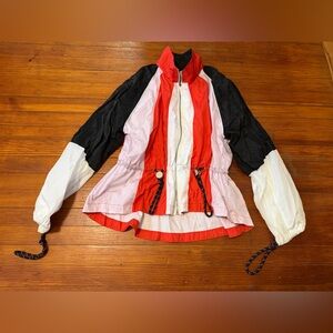 New Authentic Women’s Burberry Windbreaker in blue white and red size XXL